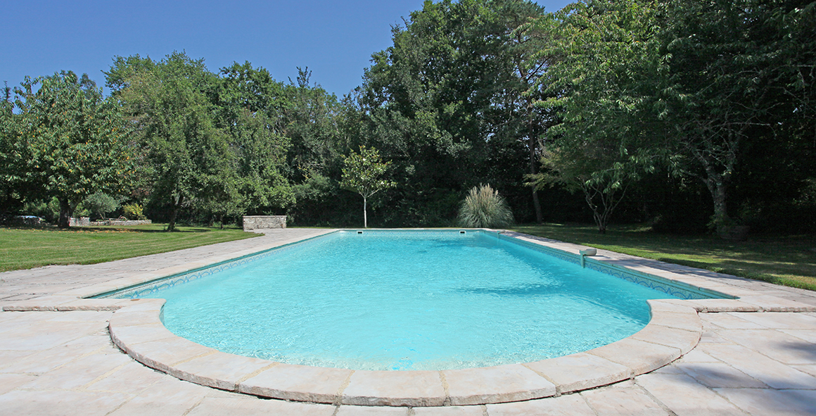 The 14m x 6m private pool