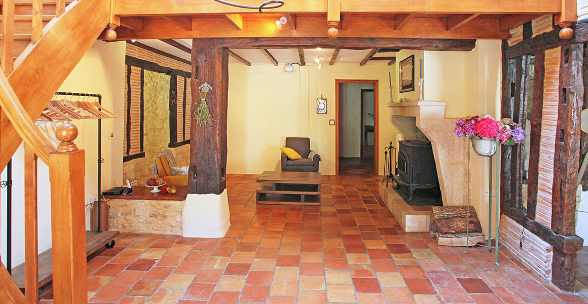 The main hall and reading area with access to all of the ground floor rooms