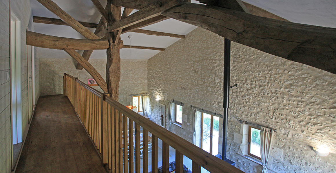 Barn cottage galleried landing