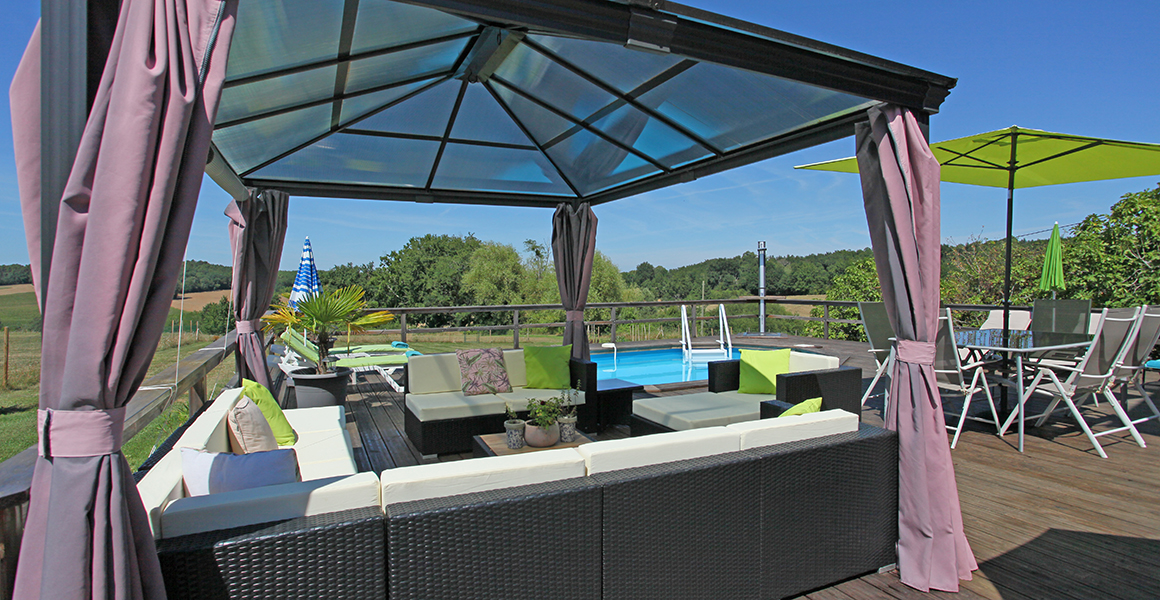 Plenty of space to relax on the large decked terrace
