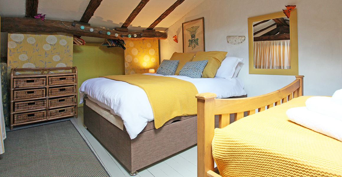 Large gite mezzanine bedroom