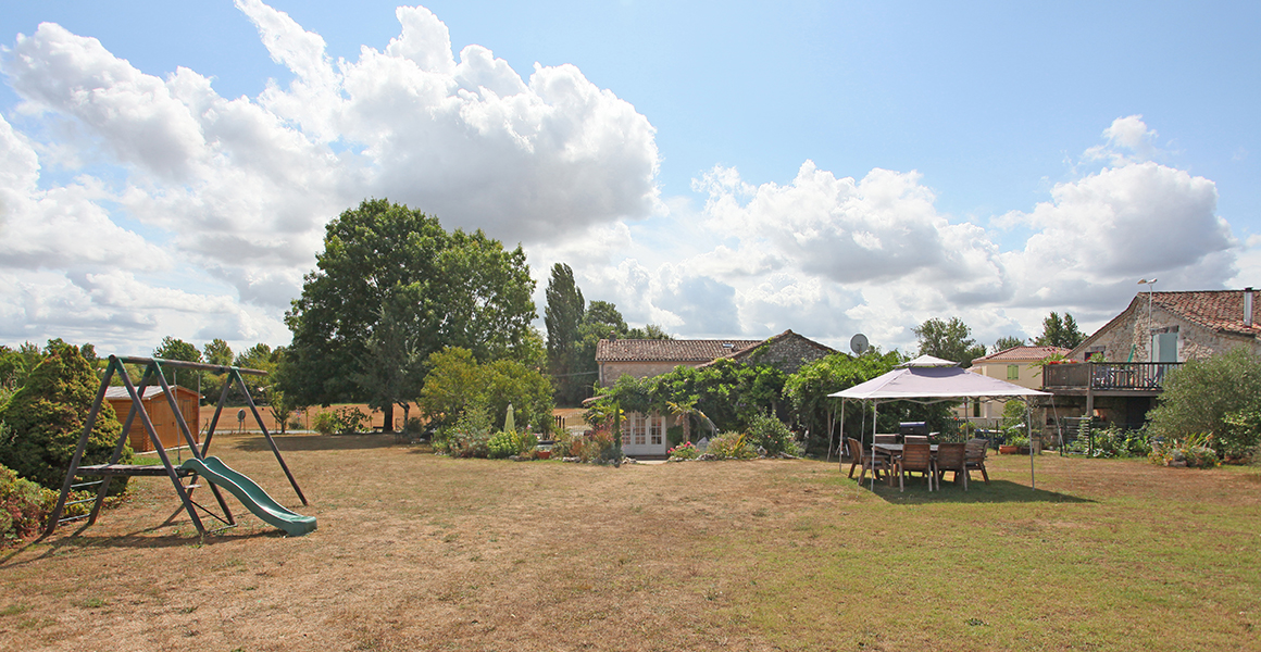 Looking back towards the large gite