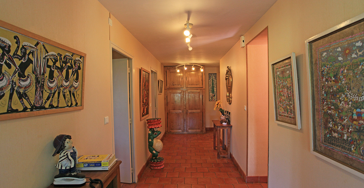 Entrance hall leads to the ground floor shower room and separate WC 
