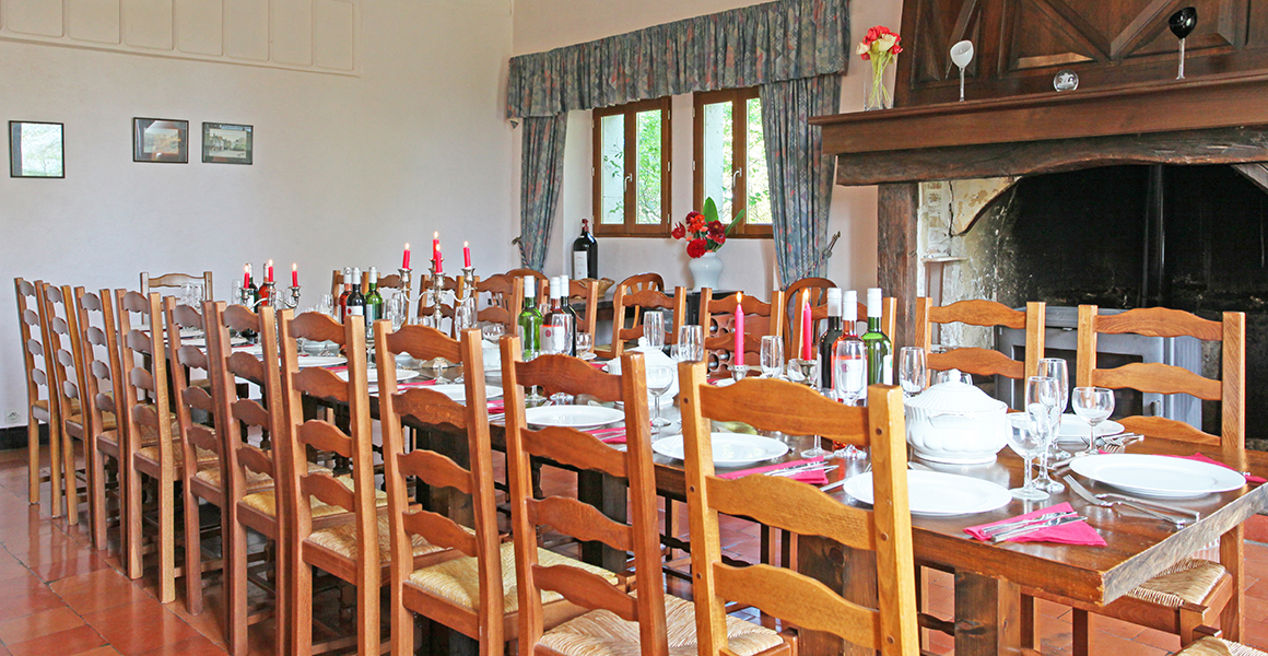 The large dining room