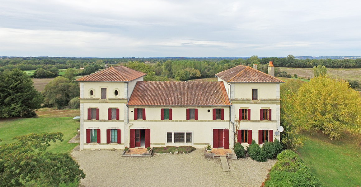 Le Chateau is set in an elevated position with great views all around