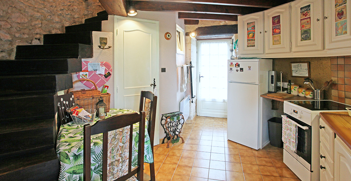 The kitchen on the ground floor