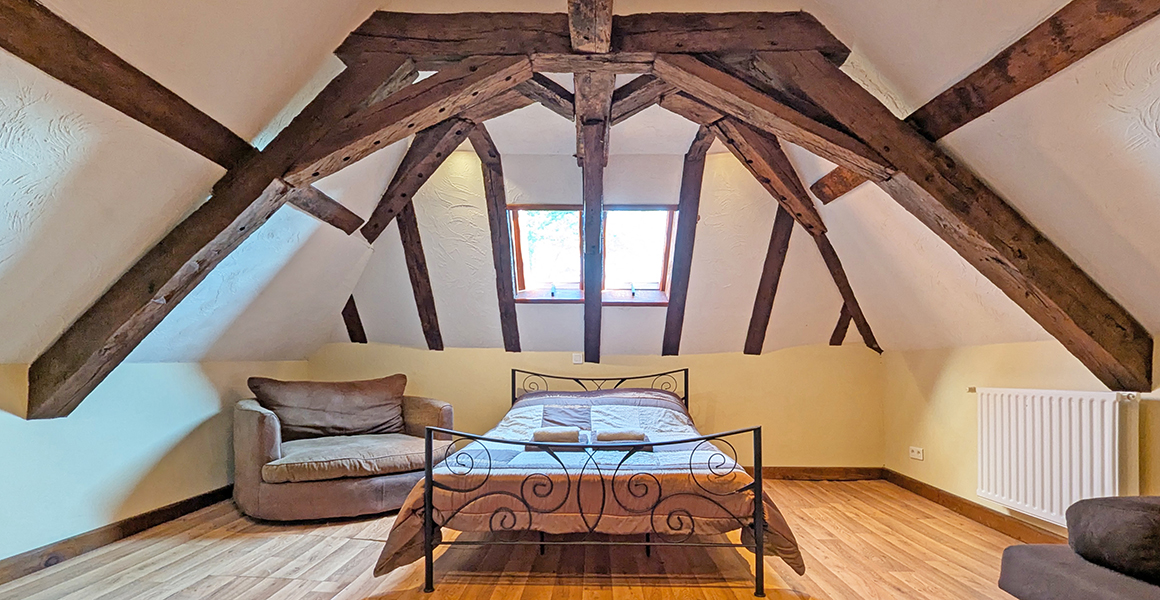 Second floor double bedroom with double sofa bed if needed