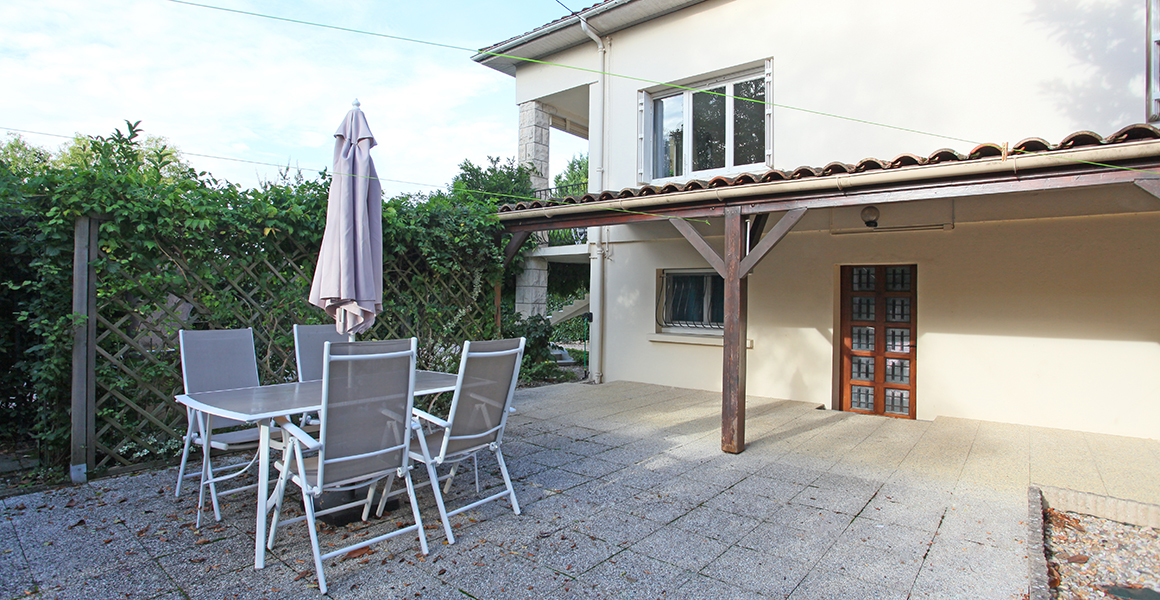 The terrace adjacent to the annexe, there's a BBQ here too - being updated for 2022