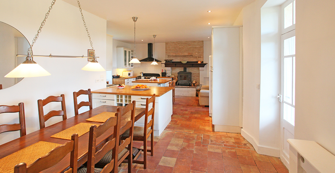 Farmhouse kitchen and dining room