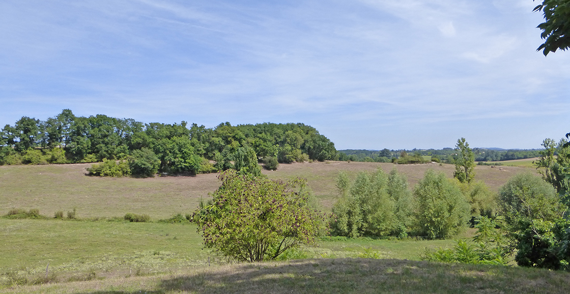 Sainte Marthe has lovely views across surrounding countryside